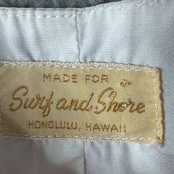 Surf and Shore Hawaii Red White Floral Hawaiian Dress Pockets Sz L-XL Beach Vaca - Picture 4 of 7